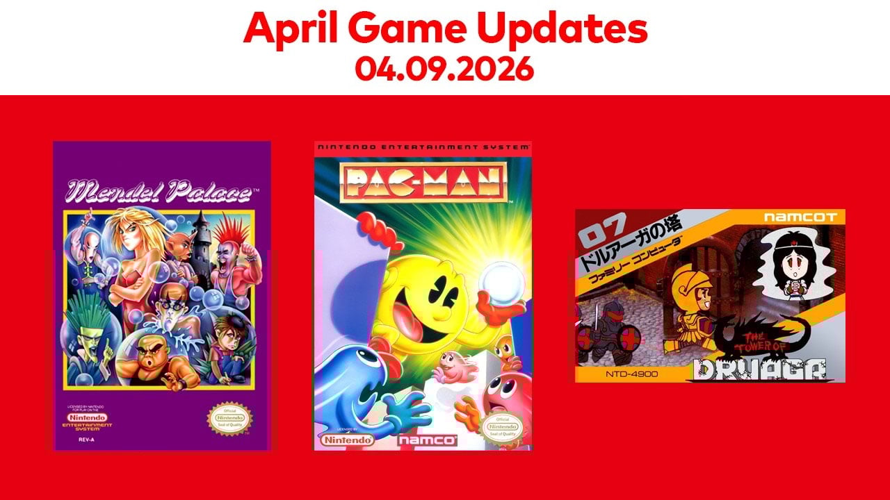 NES – Nintendo Classics adiciona Mendel Palace, PAC-MAN e The Tower of Druaga
