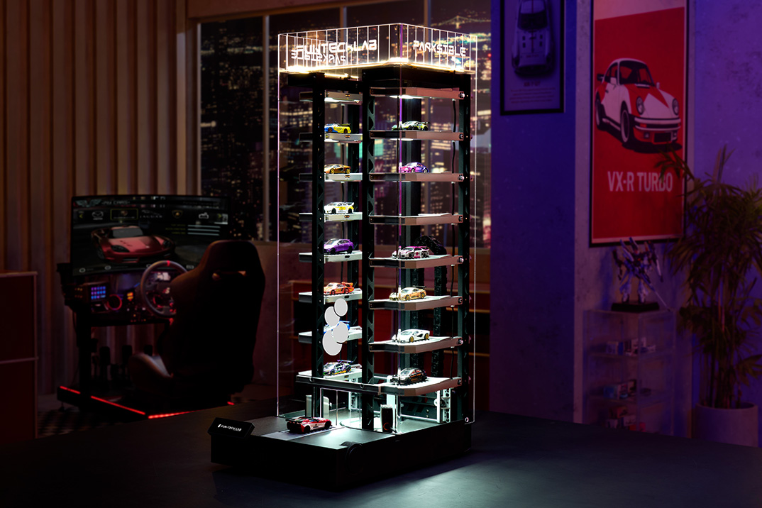 Parksible do FunTechLab é uma garagem inteligente para carros modelo