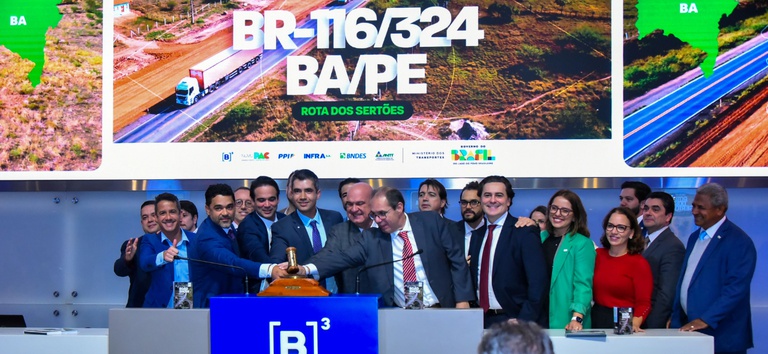 Consórcio 116 Sertões vence leilão da Rota dos Sertões com desconto de 19,60% na tarifa básica de pedágio — Agência Nacional de Transportes Terrestres