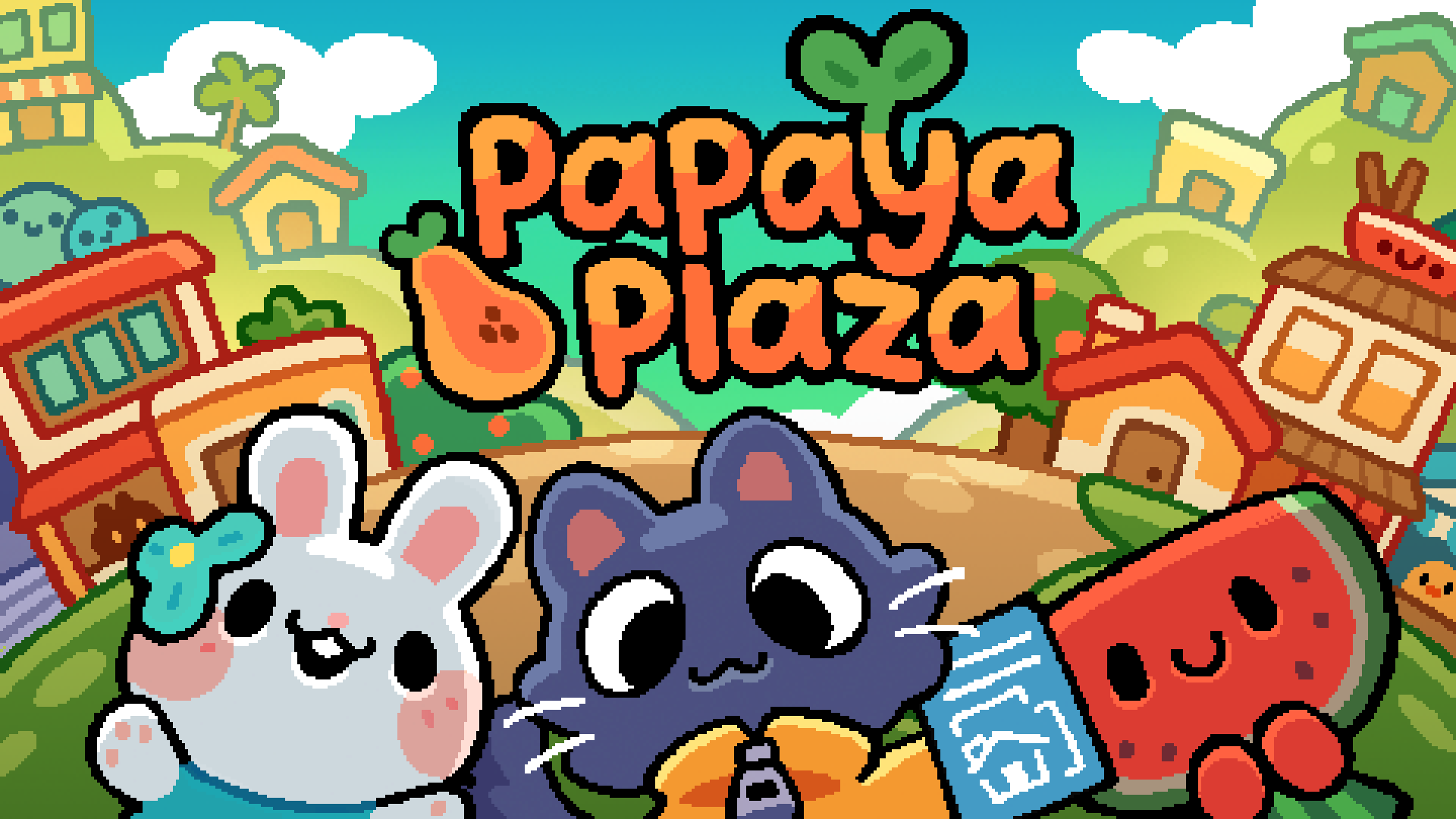 Construtor de cidade aconchegante Papaya Plaza anunciado para PC