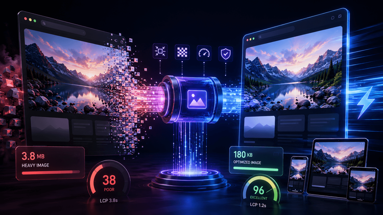 Otimização de imagem para Core Web Vitals em 2026: o que realmente move a agulha