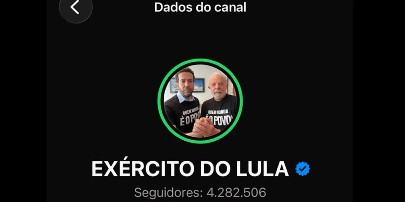 Campanha registra canal Exército do Lula na Justiça Eleitoral